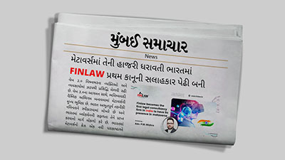 Finlaw Becomes The First Legal Consultancy Firm In
												India To Have Its Presence In Metaverse